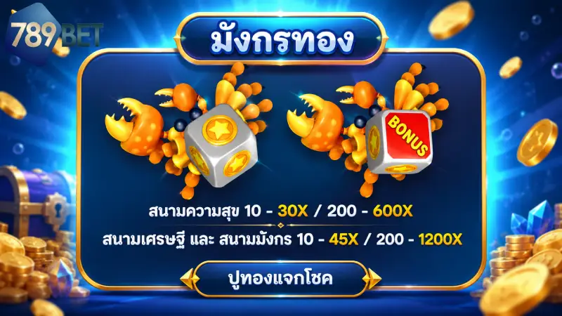 ตารางสรุปอัตราจ่ายและฟังก์ชันพิเศษในระบบ ยิงปลา 789BET